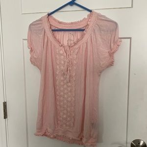 boho pink top